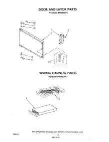 04 - Door And Latch , Wiring Harness parts for Whirlpool Microwave MW3000XP2 from AppliancePartsPros.com