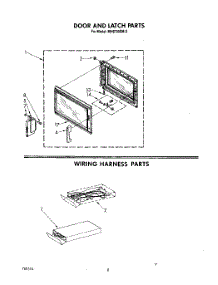 05 - Door And Latch, Wiring Harness parts for Whirlpool Microwave MH6700XM3 from AppliancePartsPros.com