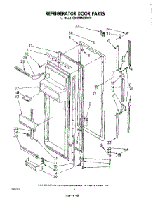 04 - Refrigerator Door parts for Whirlpool Refrigerator ED22MMXLWR1 from AppliancePartsPros.com