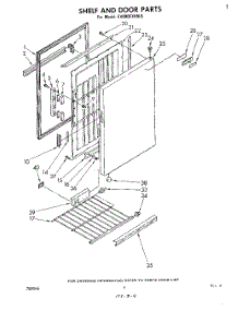 03 - Section parts for Whirlpool Freezer EV090FXKN5 from AppliancePartsPros.com