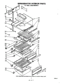 05 - Refrigerator Interior parts for Whirlpool Refrigerator EHD261MKWR4 from AppliancePartsPros.com