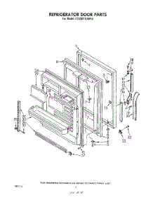 03 - Refrigerator Door parts for Whirlpool Refrigerator ET22MT1LWR0 from AppliancePartsPros.com