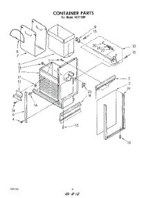 05 - Container parts for Kitchenaid Compactor KCC1500 from AppliancePartsPros.com