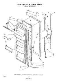 03 - Refrigerator Door parts for Whirlpool Refrigerator ED19TKXLWR1 from AppliancePartsPros.com