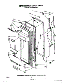 04 - Refrigerator Door parts for Whirlpool Refrigerator ED22MM1LWR0 from AppliancePartsPros.com
