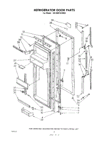 03 - Refrigerator Door parts for Whirlpool Refrigerator ED19MT1LWR0 from AppliancePartsPros.com