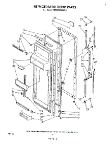 04 - Refrigerator Door parts for Whirlpool Refrigerator ED22MK1LWR0 from AppliancePartsPros.com