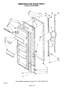 03 - Refrigerator Door parts for Whirlpool Refrigerator ED19TKXMWR0 from AppliancePartsPros.com