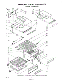 05 - Refrigerator Interior parts for Whirlpool Refrigerator ED26MKXLWR0 from AppliancePartsPros.com