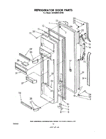 07 - Refrigerator Door parts for Whirlpool Refrigerator ED26MK1LWR0 from AppliancePartsPros.com