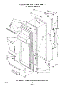 04 - Refrigerator Door parts for Whirlpool Refrigerator ED22MM1LWR1 from AppliancePartsPros.com