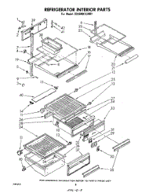 05 - Refrigerator Interior parts for Whirlpool Refrigerator ED26MK1LWR1 from AppliancePartsPros.com