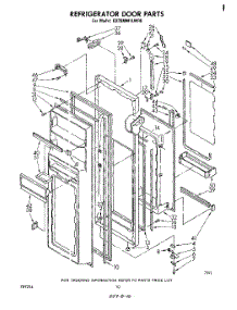 06 - Refrigerator Door parts for Whirlpool Refrigerator ED26MM1LWR0 from AppliancePartsPros.com