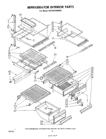 10 - Refrigerator Interior parts for Whirlpool Refrigerator ED26SSXMWR1 from AppliancePartsPros.com