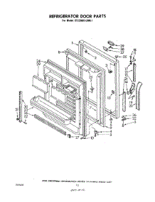 08 - Refrigerator Door parts for Whirlpool Refrigerator ET22MK1LWR1 from AppliancePartsPros.com