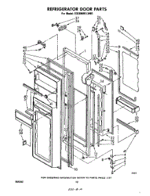 06 - Refrigerator Door parts for Whirlpool Refrigerator ED26MM1LWR1 from AppliancePartsPros.com