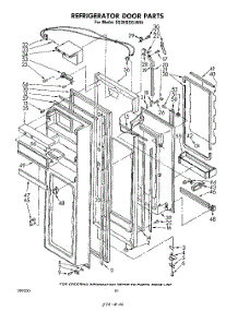 07 - Refrigerator Door parts for Whirlpool Refrigerator ED26SSXLWR1 from AppliancePartsPros.com