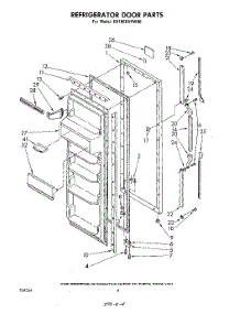 03 - Refrigerator Door parts for Whirlpool Refrigerator ED19EKXPWR0 from AppliancePartsPros.com
