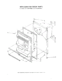 08 - Refrigerator Door parts for Whirlpool Refrigerator ET16JM1MWR1 from AppliancePartsPros.com