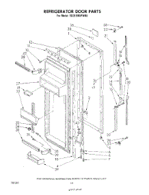 06 - Refrigerator Door parts for Whirlpool Refrigerator ED25EMXPWR0 from AppliancePartsPros.com