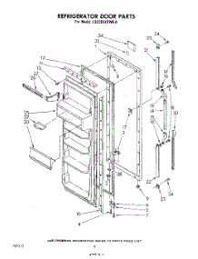 04 - Refrigerator Door parts for Whirlpool Refrigerator ED22EKXPWR0 from AppliancePartsPros.com