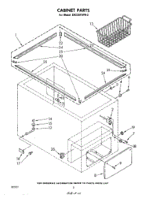 02 - Section parts for Whirlpool Freezer EH230FXPN2 from AppliancePartsPros.com