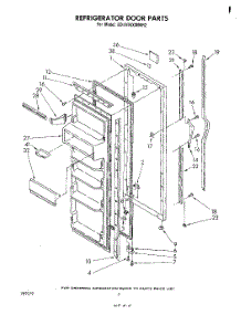 03 - Refrigerator Door parts for Whirlpool Refrigerator ED19TKXMWR2 from AppliancePartsPros.com