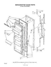03 - Refrigerator Door parts for Whirlpool Refrigerator ED19VKXRWR0 from AppliancePartsPros.com