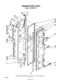05 - Freezer Door parts for Whirlpool Refrigerator ED22MMXRWR0 from AppliancePartsPros.com