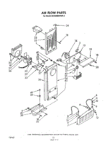 09 - Airflow parts for Whirlpool Refrigerator ED22MMXRWR0 from AppliancePartsPros.com