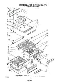 05 - Refrigerator Interior parts for Whirlpool Refrigerator ED26MKXRWR0 from AppliancePartsPros.com