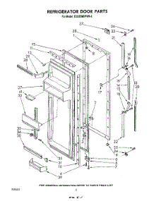 04 - Refrigerator Door parts for Whirlpool Refrigerator ED22EMXPWR0 from AppliancePartsPros.com