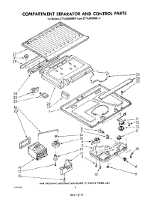 05 - Compartment Separator And Control parts for Whirlpool Refrigerator ET14JMXMWR4 from AppliancePartsPros.com
