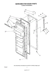 03 - Refrigerator Door parts for Whirlpool Refrigerator ED19SCXRWR0 from AppliancePartsPros.com