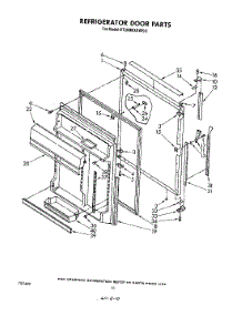 07 - Refrigerator Door parts for Whirlpool Refrigerator ET20MKXRWR0 from AppliancePartsPros.com