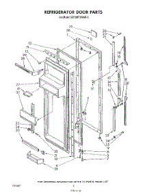 03 - Refrigerator Door parts for Whirlpool Refrigerator ED19MTXRWR0 from AppliancePartsPros.com