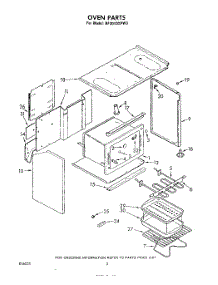 02 - Section parts for Whirlpool Range RF3010XPW0 from AppliancePartsPros.com