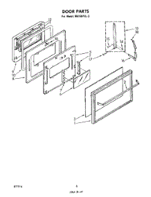 04 - Section parts for Whirlpool Oven RB160PXL3 from AppliancePartsPros.com