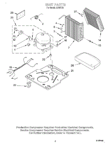 02 - Section parts for Whirlpool Dehumidifier AD25TJ2 from AppliancePartsPros.com