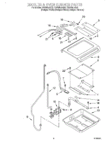 04 - Broiler And Oven Burner parts for Whirlpool Range GW395LEGB0 from AppliancePartsPros.com