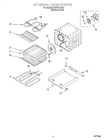 03 - Internal Oven parts for Kitchenaid Range KDRP407HSS0 from AppliancePartsPros.com
