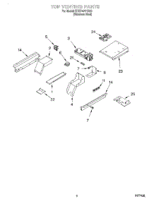 05 - Top Venting parts for Kitchenaid Range KDRP407HSS0 from AppliancePartsPros.com