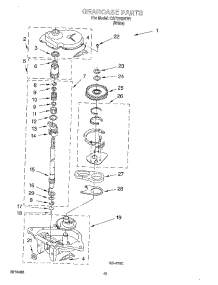 09 - Gearcase parts for Whirlpool Washer CAP2762EW1 from AppliancePartsPros.com