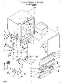 03 - Tub Assembly parts for Whirlpool Dishwasher DU8950XB1 from AppliancePartsPros.com