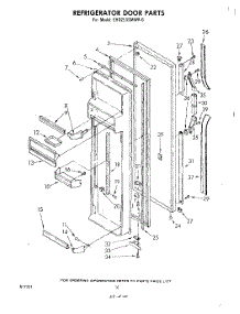 06 - Refrigerator Door parts for Whirlpool Refrigerator EHD253SMWR0 from AppliancePartsPros.com