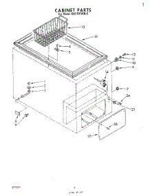 03 - Section parts for Whirlpool Freezer EH270FXKN0 from AppliancePartsPros.com