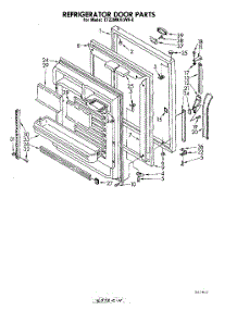 07 - Refrigerator Door parts for Whirlpool Refrigerator ET22MKXLWR0 from AppliancePartsPros.com