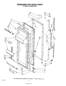04 - Refrigerator Door parts for Whirlpool Refrigerator ED22MKXLWR0 from AppliancePartsPros.com