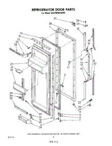 04 - Refrigerator Door parts for Whirlpool Refrigerator ED22MMXLWR0 from AppliancePartsPros.com