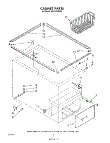 02 - Section parts for Whirlpool Freezer EH270FXSN00 from AppliancePartsPros.com